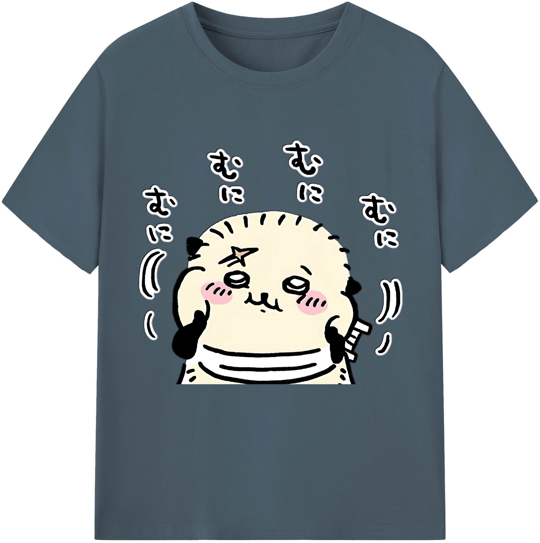 （画像用） ちいかわ ラッコ Chii-kawa Sea otter 綿100％半袖Tシャツ（フロントプリント）
